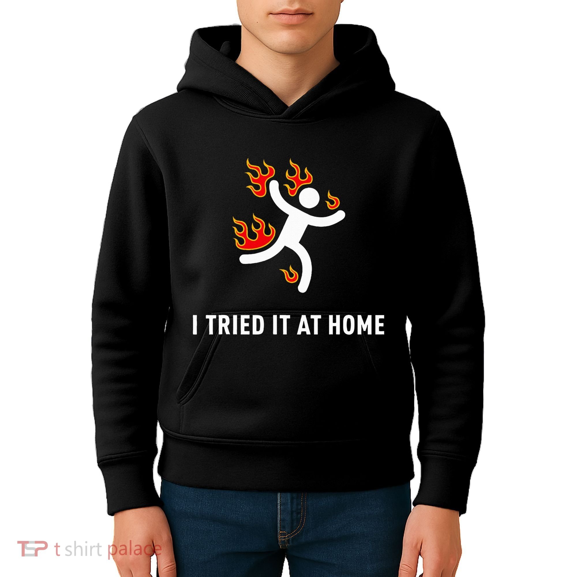 I Tried It At Home Funny Geek Nerd It Admin Science Kids Hoodie
