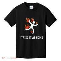 I Tried It At Home Funny Geek Nerd It Admin Science Kids T-Shirt thumb 0