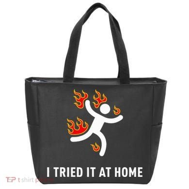 I Tried It At Home Funny Geek Nerd It Admin Science Tote Bag