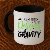 I Think I’Ll Try Defying Gravity Defying Musical Coffee Mug thumb 2