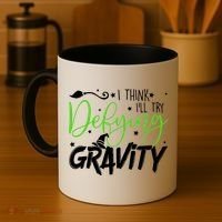 I Think I’Ll Try Defying Gravity Defying Musical Coffee Mug thumb 4