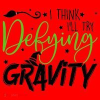 I Think I’Ll Try Defying Gravity Defying Musical Santa Hat thumb 1