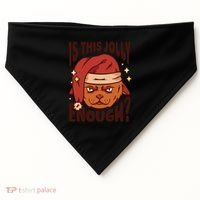 Is This Jolly Enough Anti Christmas USA-Made Doggie Bandana thumb 0