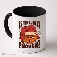 Is This Jolly Enough Anti Christmas Coffee Mug thumb 0