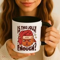 Is This Jolly Enough Anti Christmas Coffee Mug thumb 3