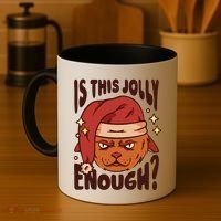 Is This Jolly Enough Anti Christmas Coffee Mug thumb 4