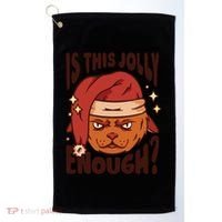 Is This Jolly Enough Anti Christmas Golf Towel thumb 0