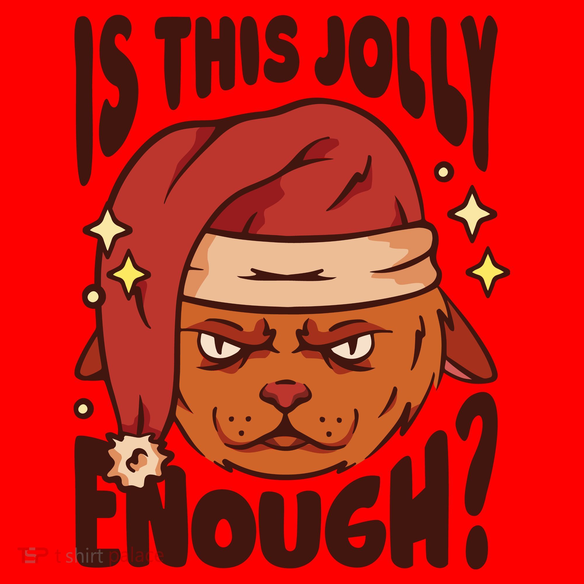 Is This Jolly Enough Anti Christmas Santa Hat