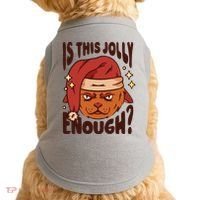 Is This Jolly Enough Anti Christmas Doggie Tank thumb 0