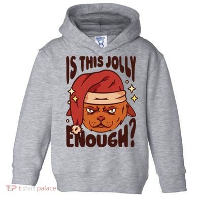 Is This Jolly Enough Anti Christmas Toddler Hoodie