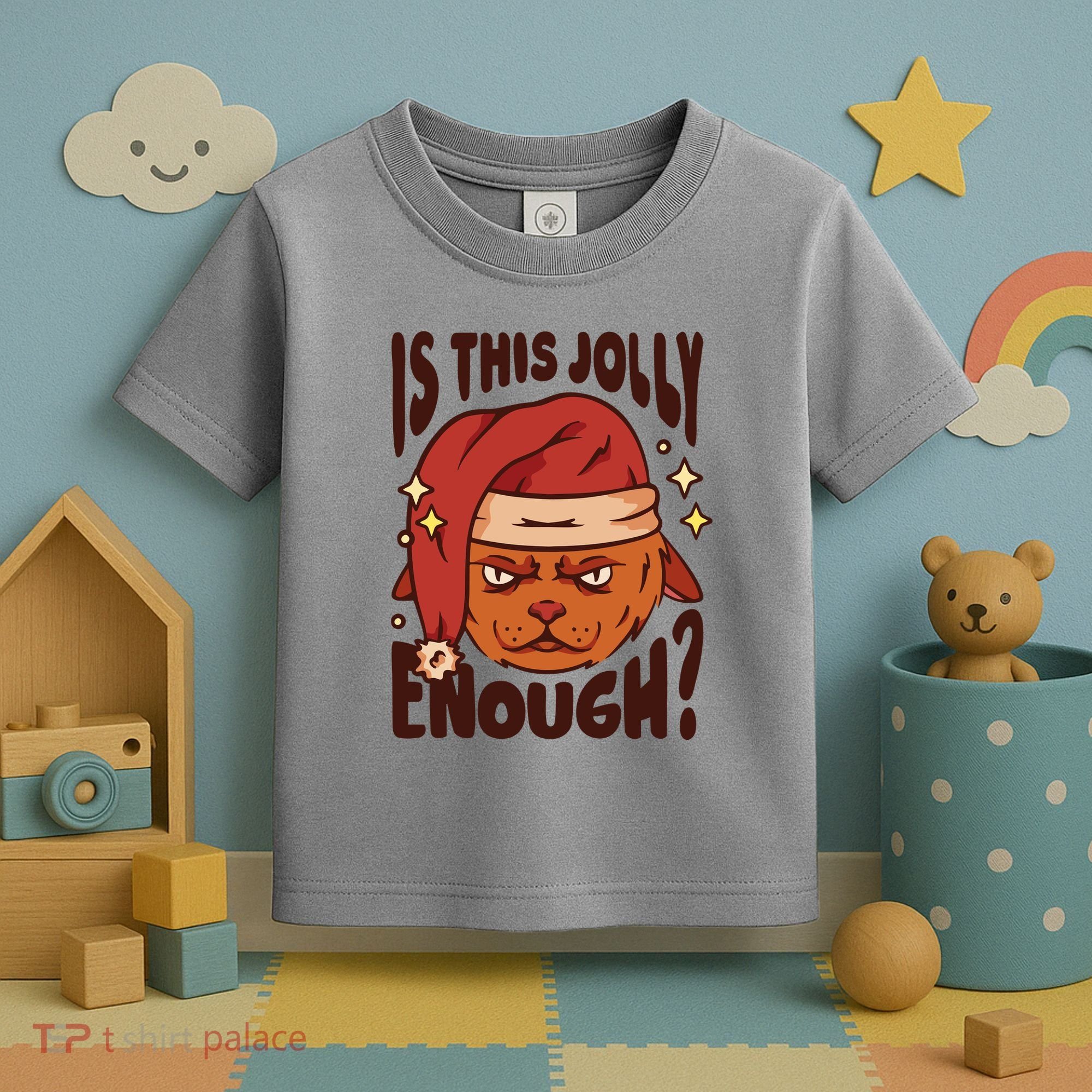 Is This Jolly Enough Anti Christmas Toddler T-Shirt