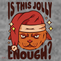 Is This Jolly Enough Anti Christmas Kids Sweatshirt thumb 2