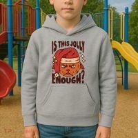 Is This Jolly Enough Anti Christmas Kids Hoodie thumb 2