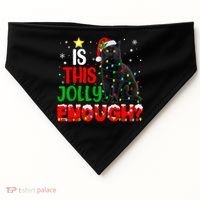 Is This Jolly Enough Funny Cat Xmas Tree USA-Made Doggie Bandana thumb 0