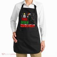 Is This Jolly Enough Funny Cat Xmas Tree Apron thumb 2