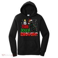 Is This Jolly Enough Funny Cat Xmas Tree Women's Hoodie thumb 0
