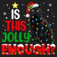 Is This Jolly Enough Funny Cat Xmas Tree Tumbler thumb 3