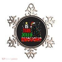 Is This Jolly Enough Funny Cat Xmas Tree Ornament thumb 0