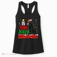 Is This Jolly Enough Funny Cat Xmas Tree Women's Tank Top thumb 0