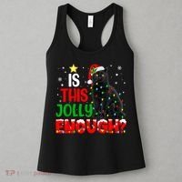 Is This Jolly Enough Funny Cat Xmas Tree Women's Tank Top thumb 3