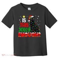 Is This Jolly Enough Funny Cat Xmas Tree Toddler T-Shirt thumb 0