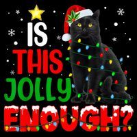 Is This Jolly Enough Funny Cat Xmas Tree Visor thumb 3