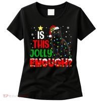 Is This Jolly Enough Funny Cat Xmas Tree Women's T-Shirt thumb 0