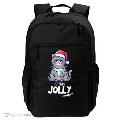 Is This Jolly Enough Christmas Cat Xmas Backpack