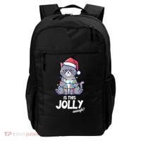 Is This Jolly Enough Christmas Cat Xmas Backpack thumb 0