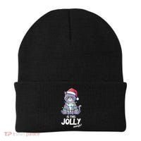 Is This Jolly Enough Christmas Cat Xmas Beanie thumb 0