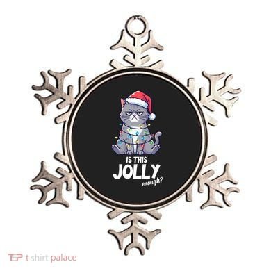 Is This Jolly Enough Christmas Cat Xmas Ornament