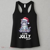 Is This Jolly Enough Christmas Cat Xmas Women's Tank Top thumb 3