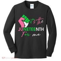 It's The Juneteenth aka For Me Freeish Since 1865 Kids Long Sleeve Shirt thumb 0