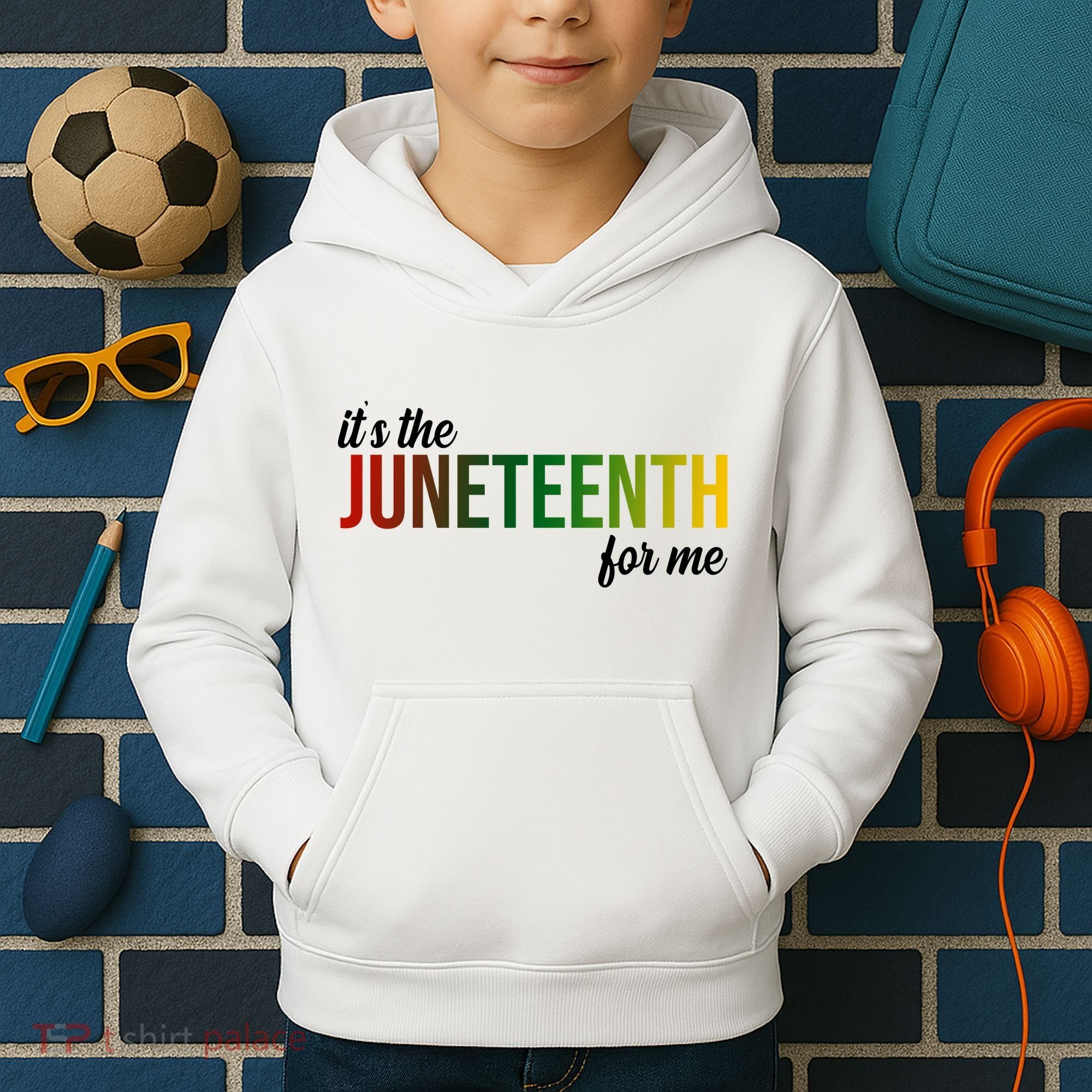 It's The Juneteenth For Me Kids Hoodie