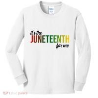It's The Juneteenth For Me Kids Long Sleeve Shirt thumb 0