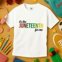 It's The Juneteenth For Me Kids T-Shirt thumb 3