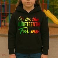 It's The Juneteenth For Me Kids Hoodie thumb 3