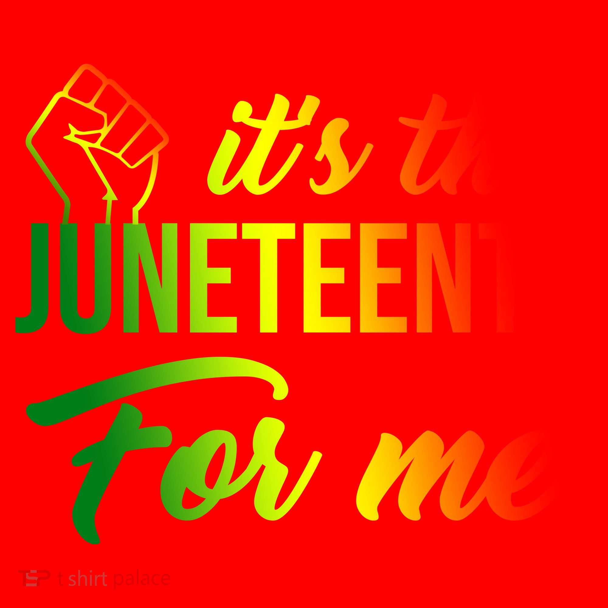 It's The Juneteenth For Me Santa Hat