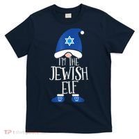 I'm The Jewish Elf Hanukkah Elforah Dreidel Jewish Lover T-Shirt thumb 0