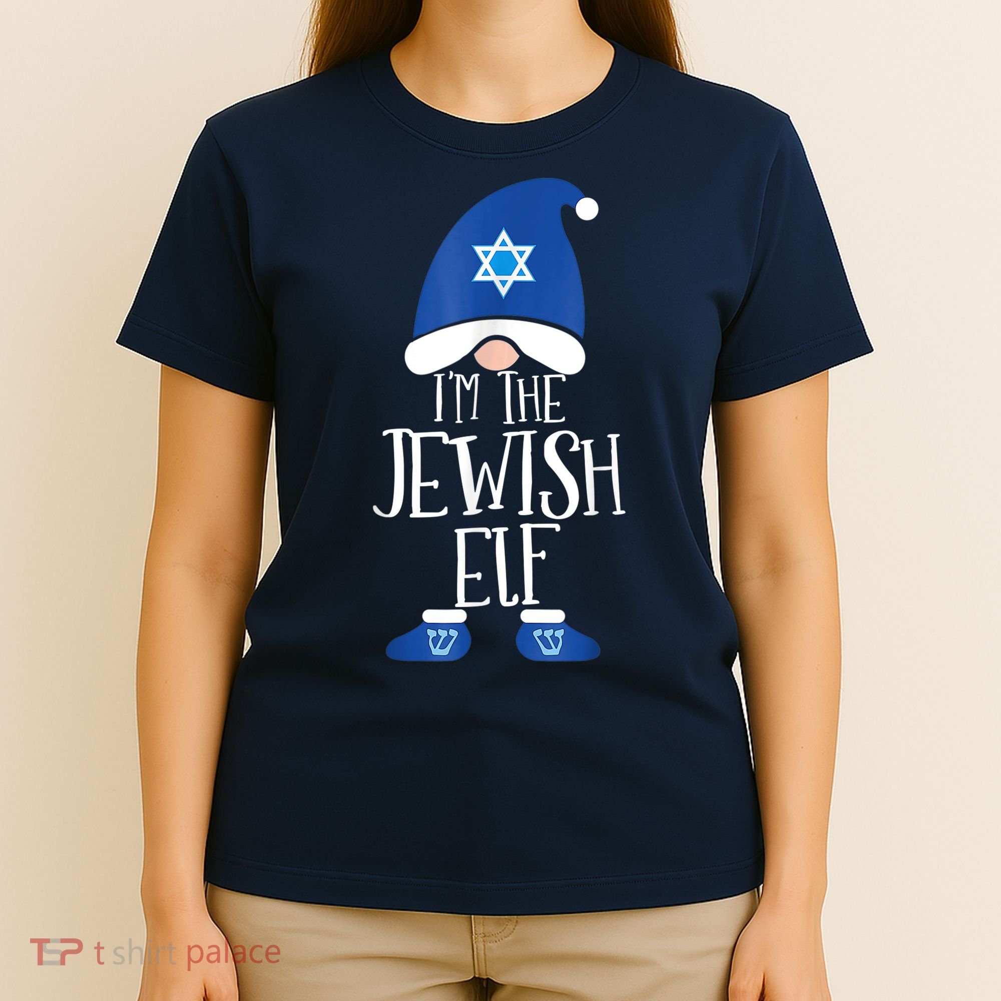 I'm The Jewish Elf Hanukkah Elforah Dreidel Jewish Lover T-Shirt