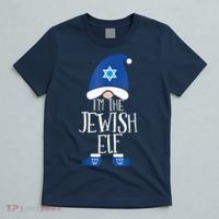 I'm The Jewish Elf Hanukkah Elforah Dreidel Jewish Lover T-Shirt thumb 5