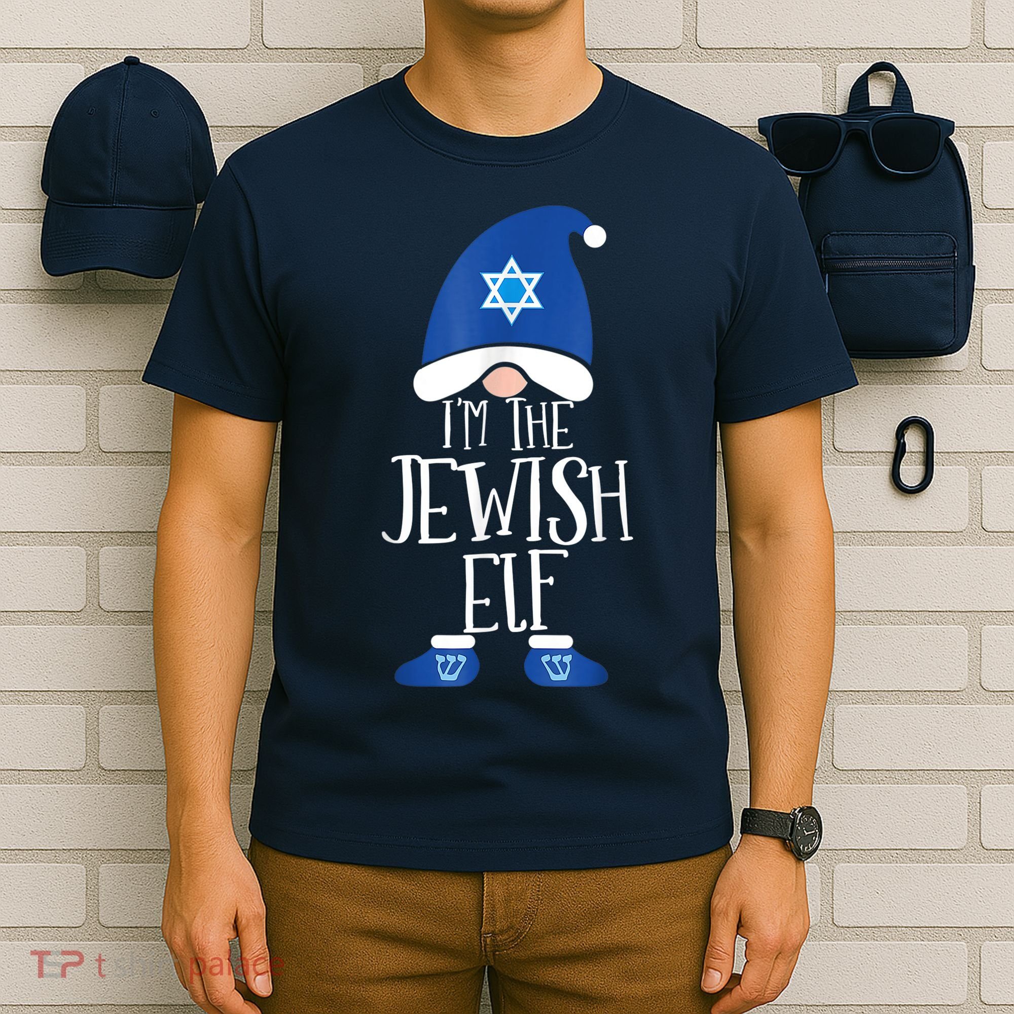 I'm The Jewish Elf Hanukkah Elforah Dreidel Jewish Lover T-Shirt