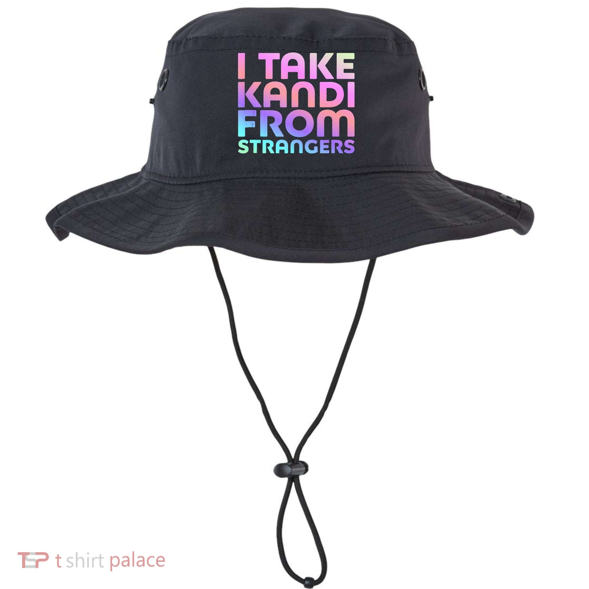 I Take Kandi From Strangers Funny Rave Edm Bucket Hat