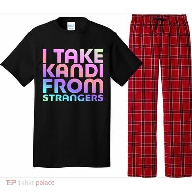 I Take Kandi From Strangers Funny Rave Edm Pajama Set