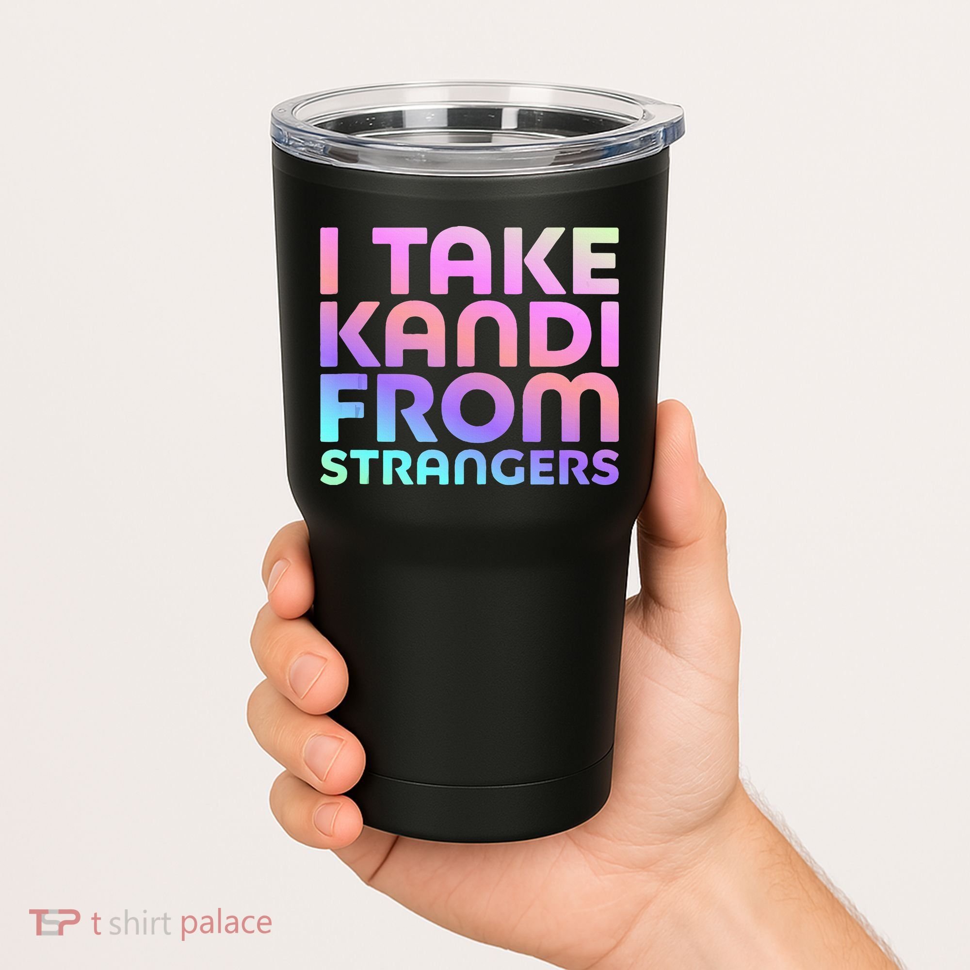 I Take Kandi From Strangers Funny Rave Edm Tumbler
