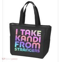 I Take Kandi From Strangers Funny Rave Edm Tote Bag thumb 3