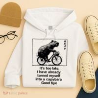 it's too late i have already turned myself into a capybara  Hoodie thumb 4