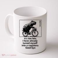it's too late i have already turned myself into a capybara  Coffee Mug thumb 0