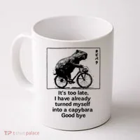 it's too late i have already turned myself into a capybara  Coffee Mug thumb 0
