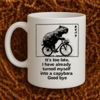 it's too late i have already turned myself into a capybara  Coffee Mug thumb 2